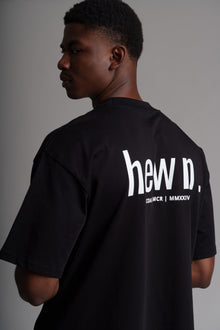 Men's Organic Cotton Signature Oversized T-Shirt | Jet Black
