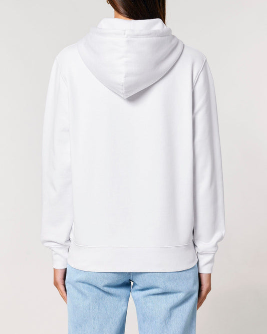 Women's Organic Cotton Relaxed Fit Zip Hoodie | Snow White