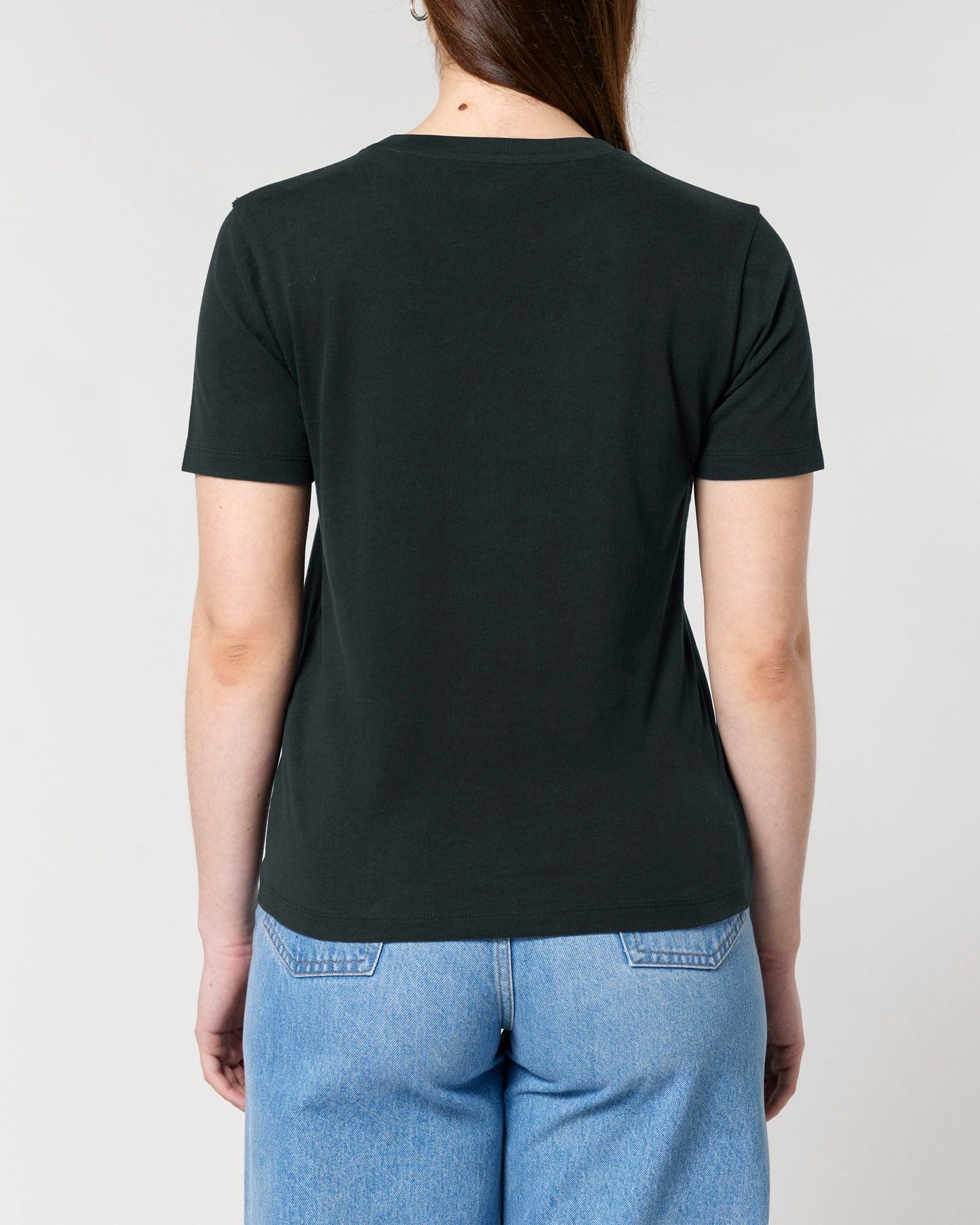 Women's Organic Cotton Fitted T-Shirt | Jet Black