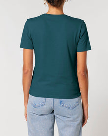Women's Organic Cotton Fitted T-Shirt | Ocean Blue