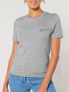 Women's Organic Cotton Fitted T-Shirt | Rock Grey Marl