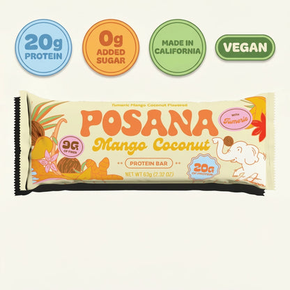 Posana Mango Coconut Turmeric (12 - pack) - Vegan America