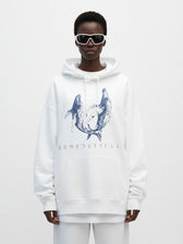 Oversized UNISEX Whale Harmony Hoodie - Vegan America