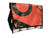 messenger bag XL pub banner red & black - Vegan America