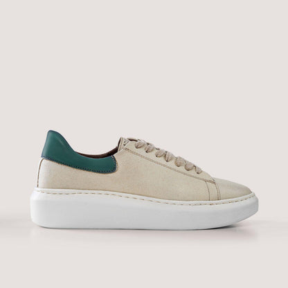 Apple & corn sneakers EMMA - turquoise