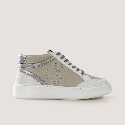 Apple & corn sneakers BLANKA – grey & white