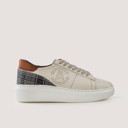 Apple & corn sneakers JANE - caramel
