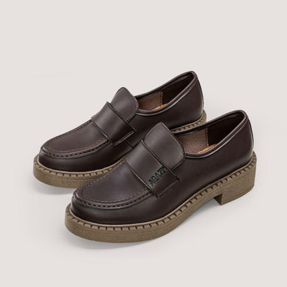 3 in 1 Apple loafers DIANE – chocolate, dark sole