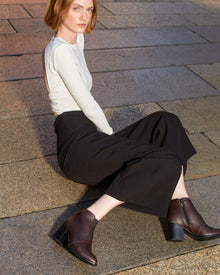 HANA plant based ankle boots – chocolate