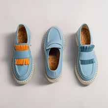 3 in 1 Apple loafers DIANE – sky blue