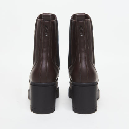 VICKY plant-based boots – chocolate