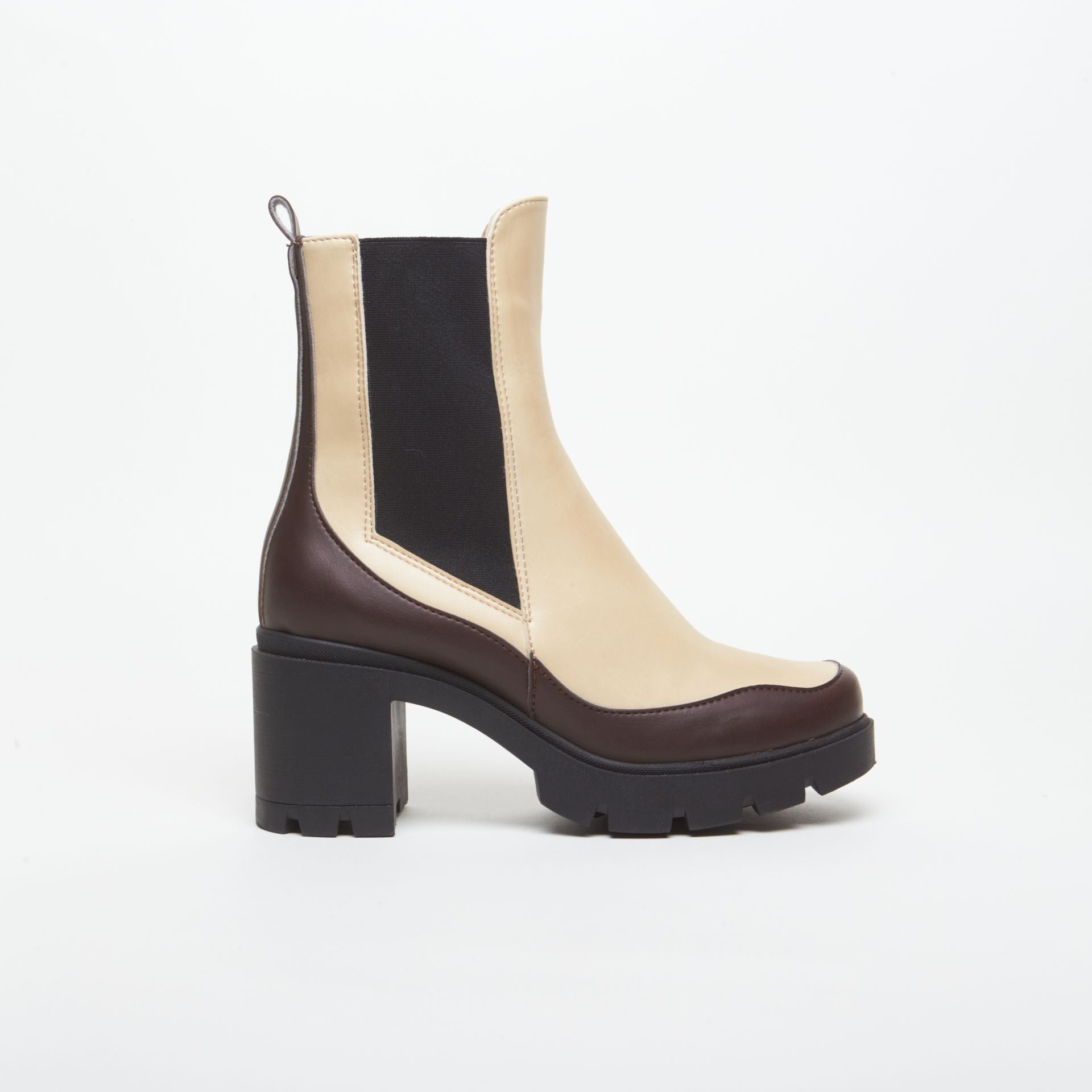 VICKY plant - based boots – duo choco & vanilla - Vegan America