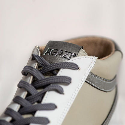 Apple & corn sneakers BLANKA – grey & white