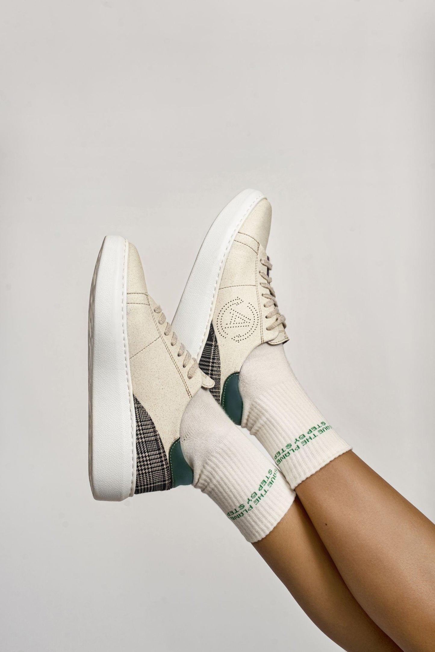 Apple & corn sneakers JANE - turquoise