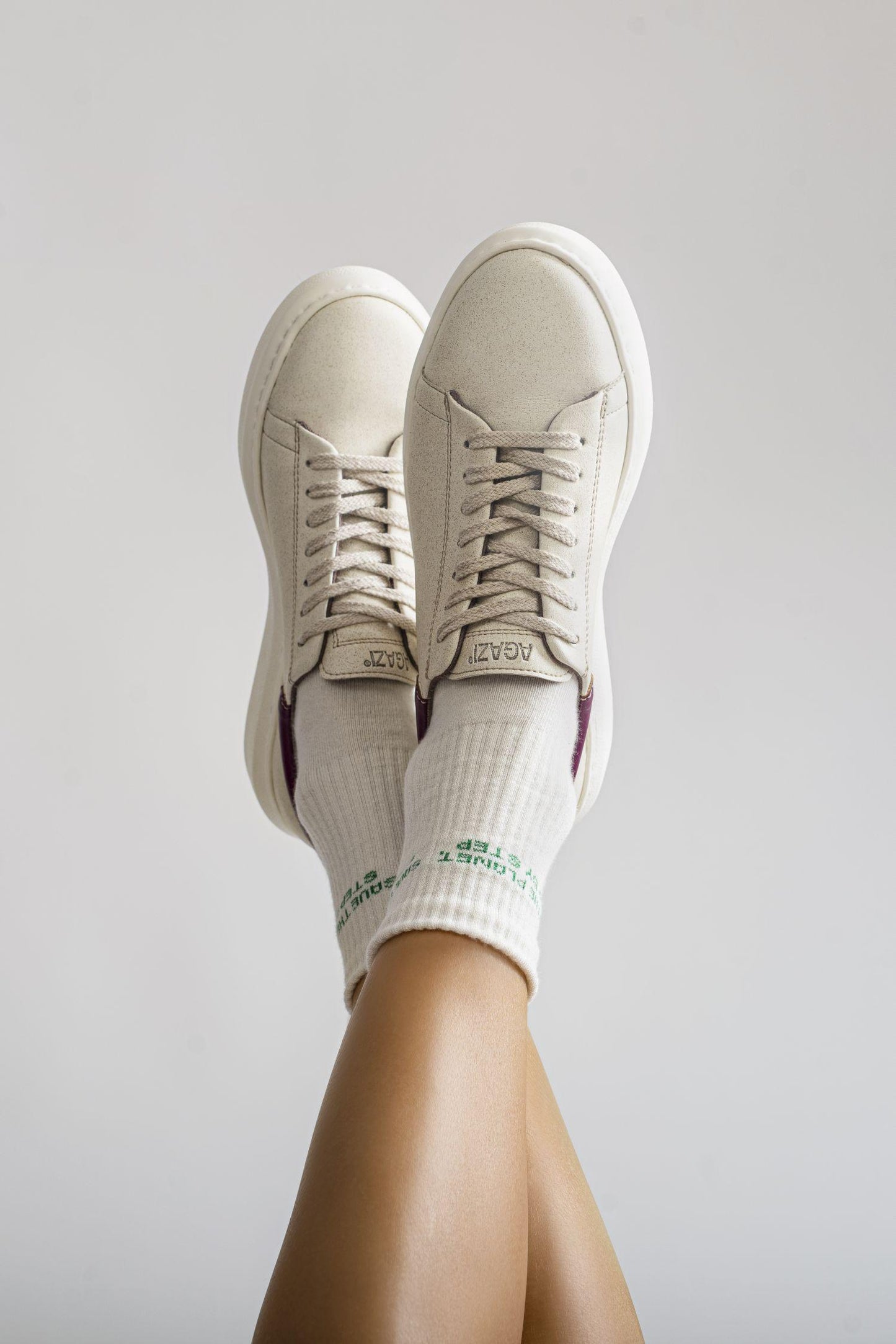 Apple & corn sneakers EMMA - fucsia