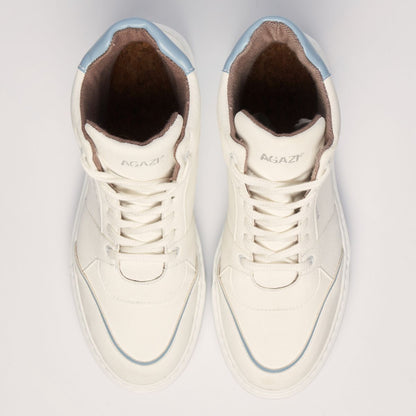 EMI plant-based sneakers – white & blue