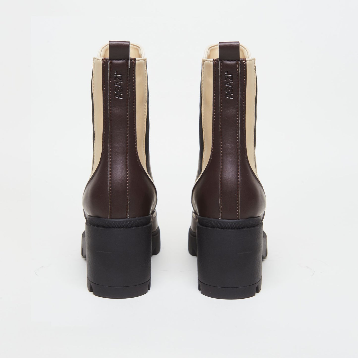 VICKY plant - based boots – duo choco & vanilla - Vegan America