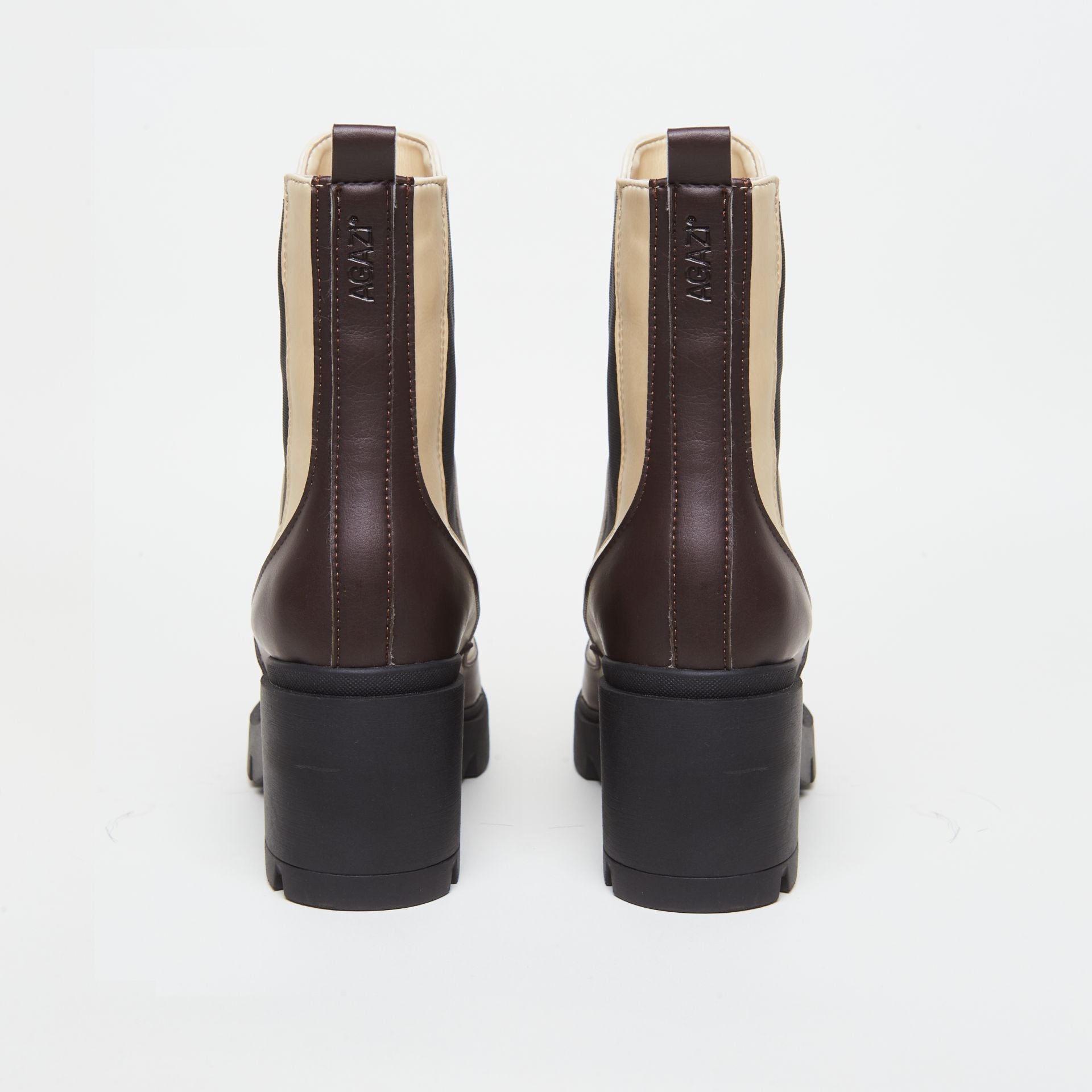 VICKY plant - based boots – duo choco & vanilla - Vegan America