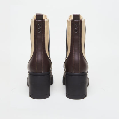 VICKY plant - based boots – duo choco & vanilla - Vegan America