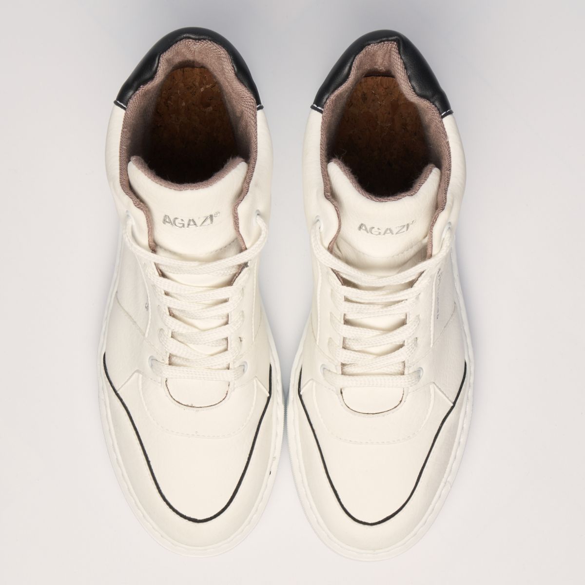 Sneakersy EMI biało - czarne - Vegan America