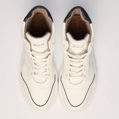 Sneakersy EMI biało - czarne - Vegan America
