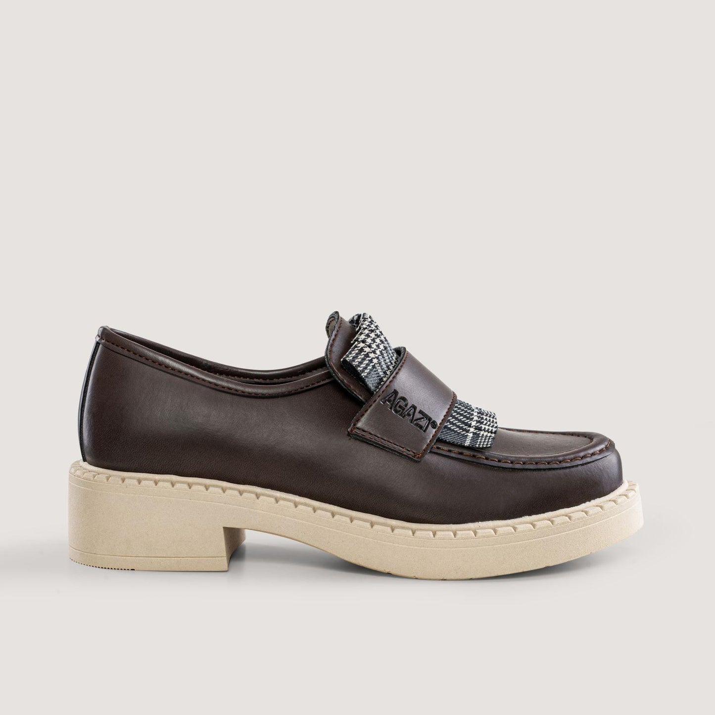 3 in 1 Apple loafers DIANE – chocolate, light sole