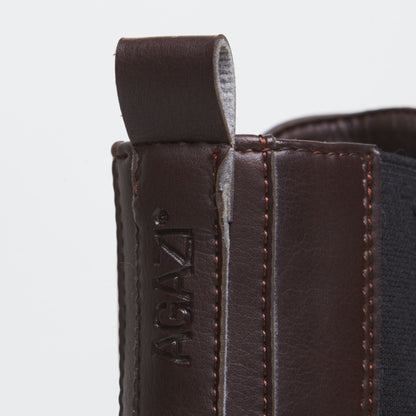 VICKY plant-based boots – chocolate
