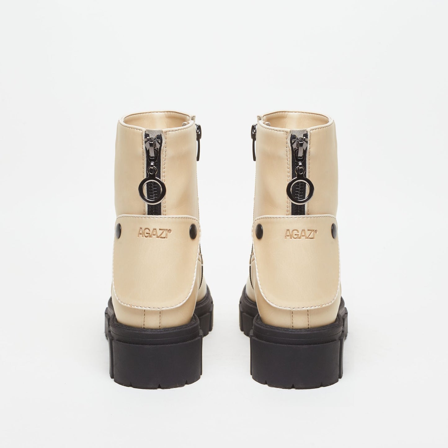 3in1 KAMA plant based leather boots – vanilla