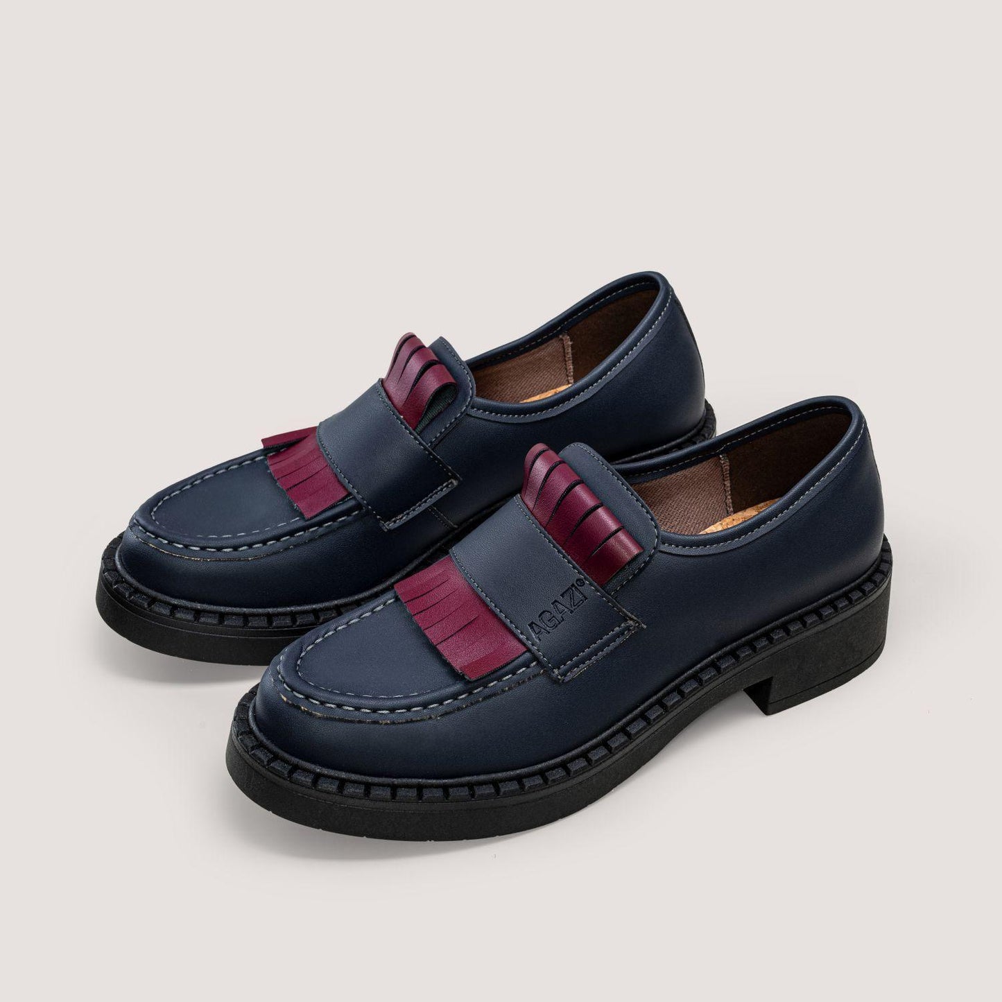 3 in 1 Corn loafers DIANE – navy blue