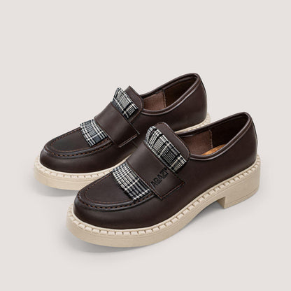3 in 1 Apple loafers DIANE – chocolate, light sole