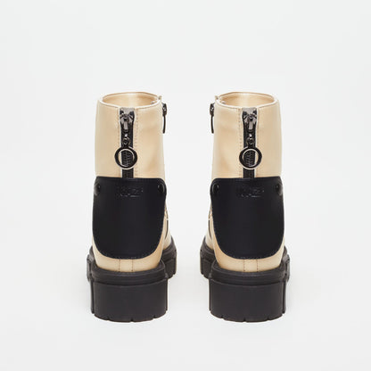 3in1 KAMA plant based leather boots – vanilla