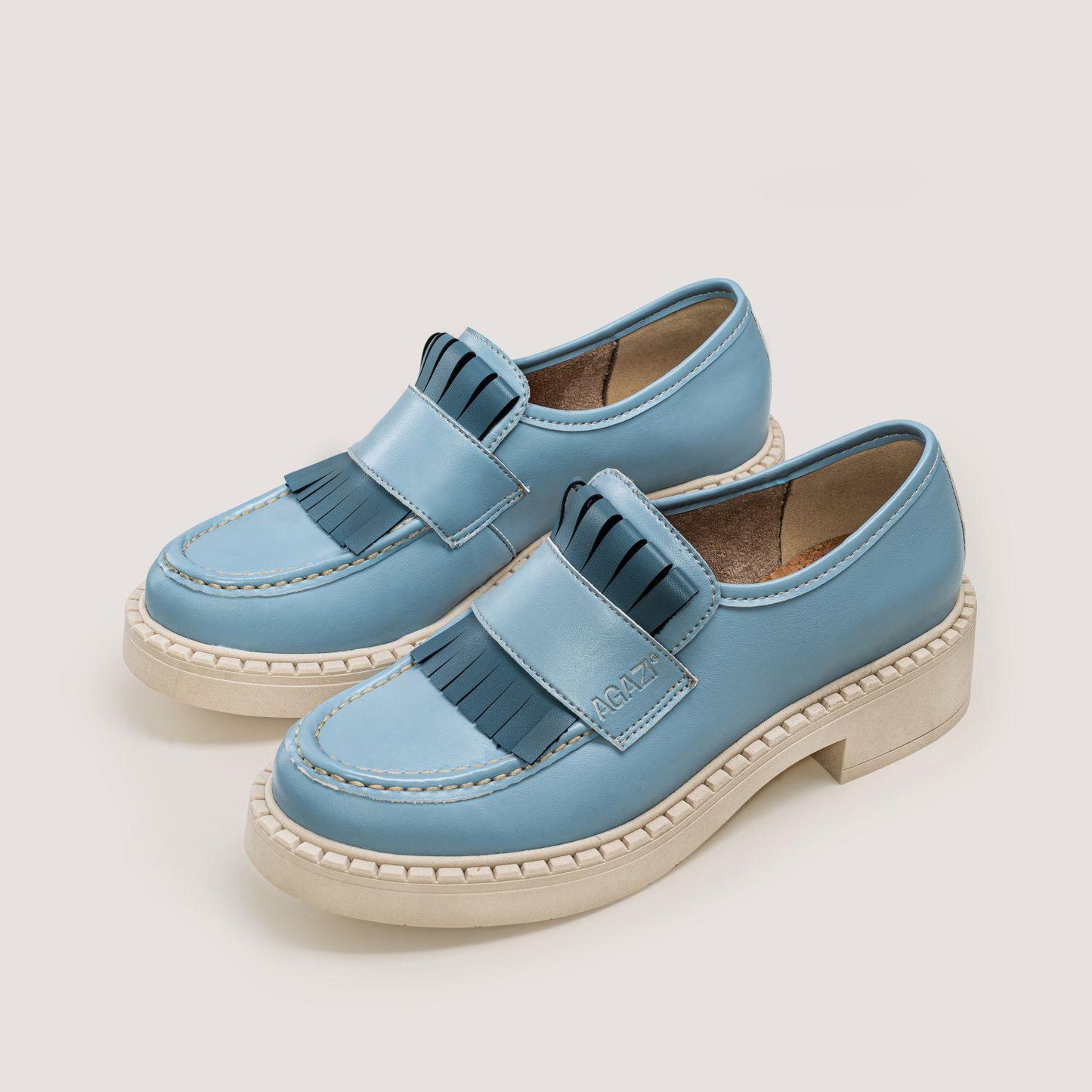 3 in 1 Apple loafers DIANE – sky blue