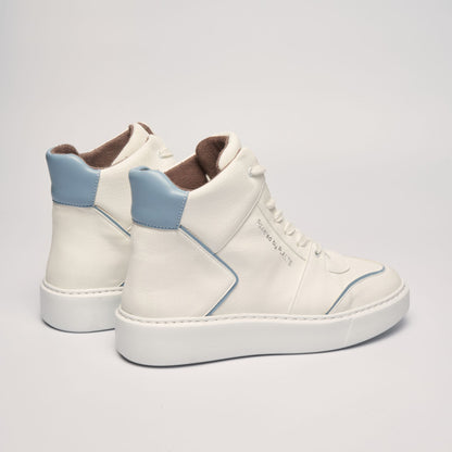 EMI plant-based sneakers – white & blue