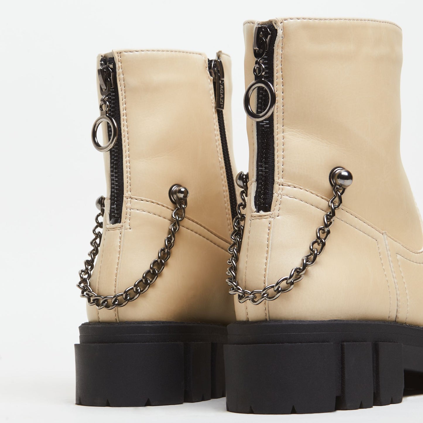3in1 KAMA plant based leather boots – vanilla