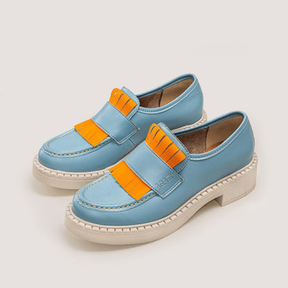 3 in 1 Apple loafers DIANE – sky blue