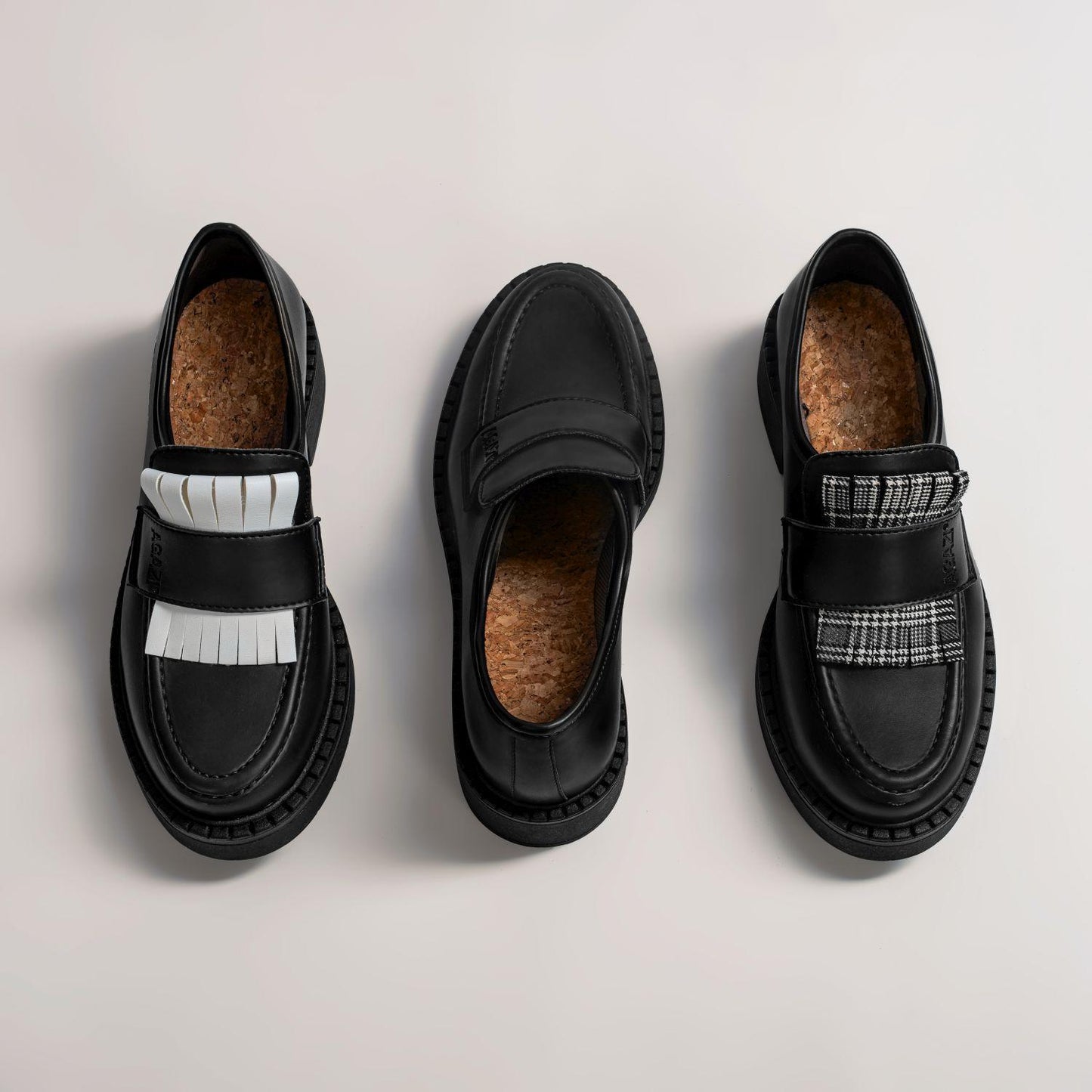 3 in 1 Apple loafers DIANE - black
