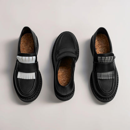 3 in 1 Apple loafers DIANE - black