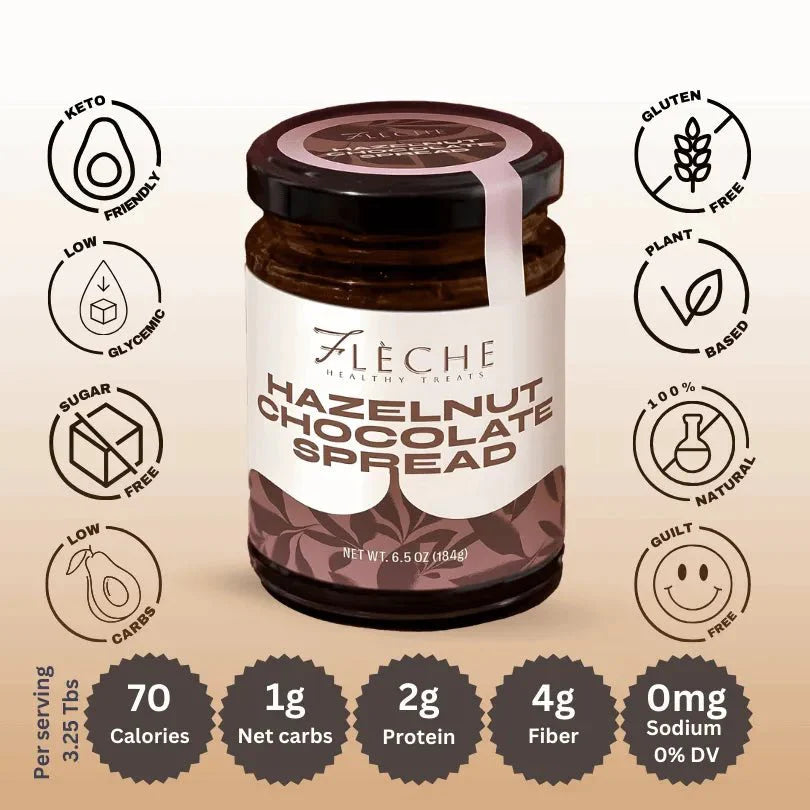Hazelnut Chocolate Vegan Spread | Flèche Healthy Treats