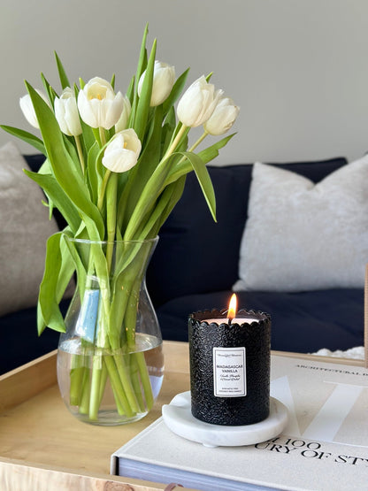 Madagascar Vanilla Natural Candle 8oz Kaia Collection - Vegan America