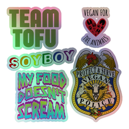 Vegan Pride Holographic Sticker Sheet