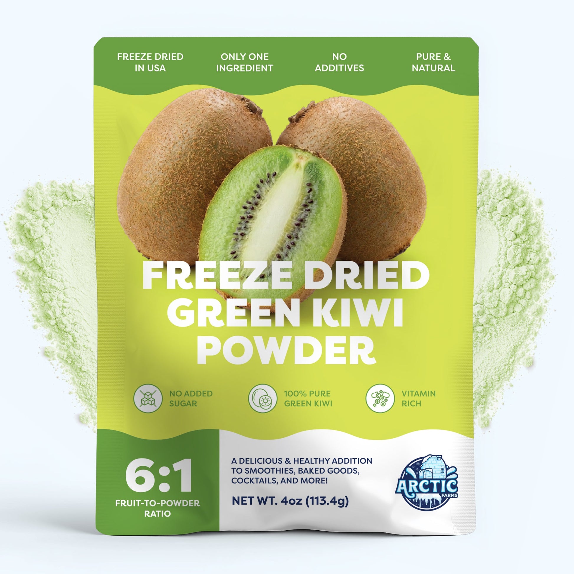 Freeze Dried Green Kiwi Powder - Vegan America
