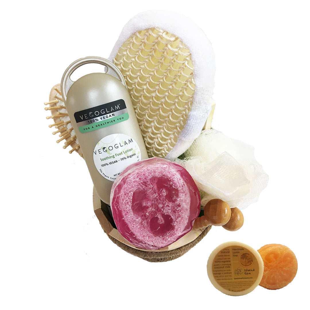 Large Pedicure Gift Set (with Loofah Soap) - VegoGlam (The Vegan Cosmetics Store)