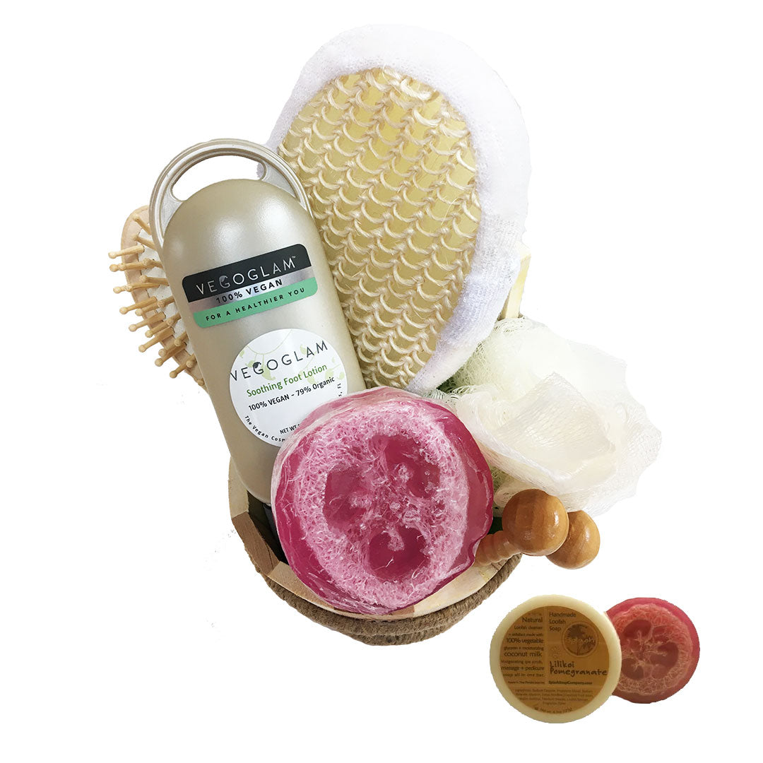 Large Pedicure Gift Set (with Loofah Soap) - VegoGlam (The Vegan Cosmetics Store)