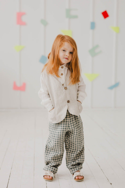 Vejopatis Kids Linen Trousers | Multiple Colours
