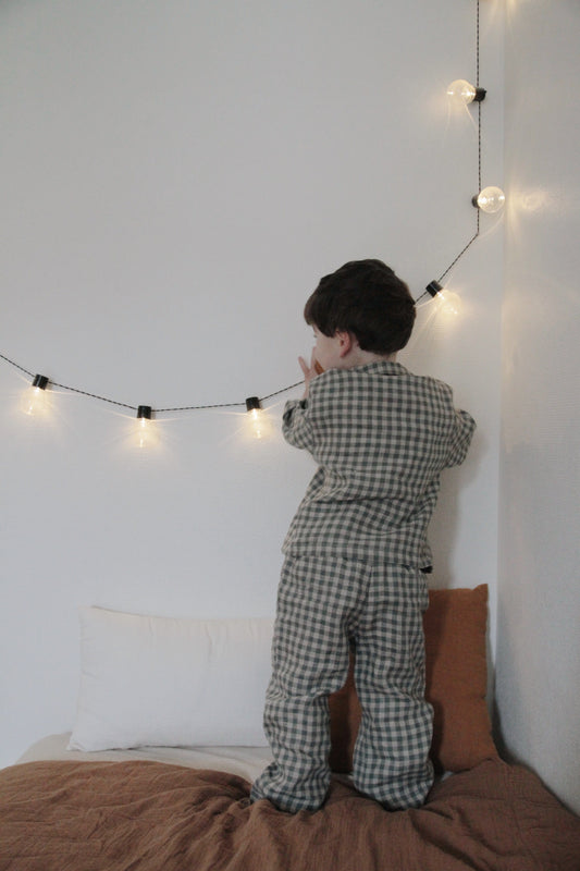 Zemeliukas Linen Kid's Pyjama Set | Multiple Colours