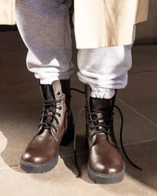 Women's Boots Workers No. 3 Chocolate - Vegan America