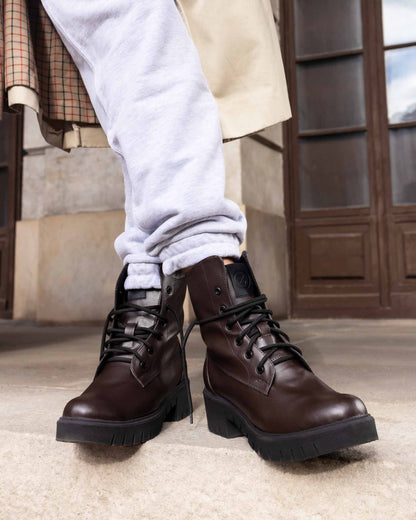 Women's Boots Workers No. 3 Chocolate - Vegan America