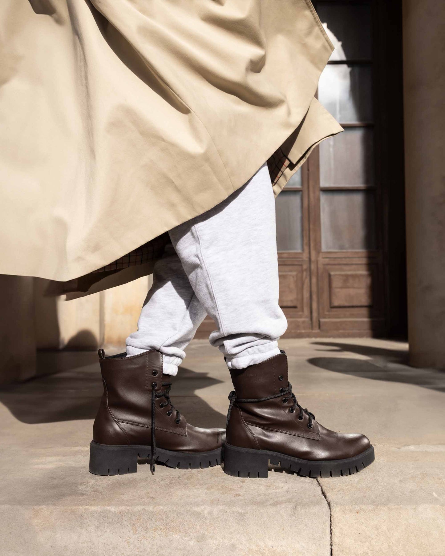 Women's Boots Workers No. 3 Chocolate - Vegan America