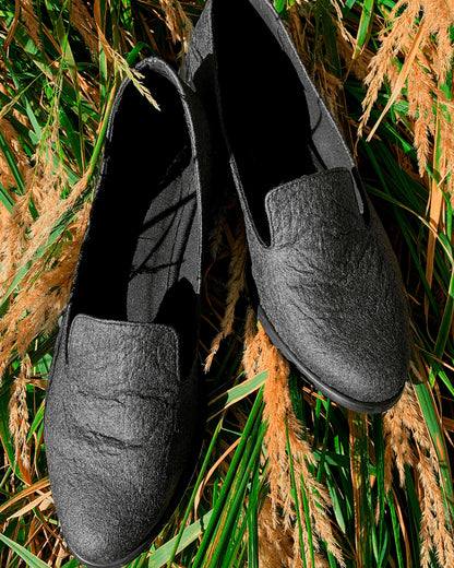 Lords Black Pina loafers of Pinatex - outlet - Vegan America