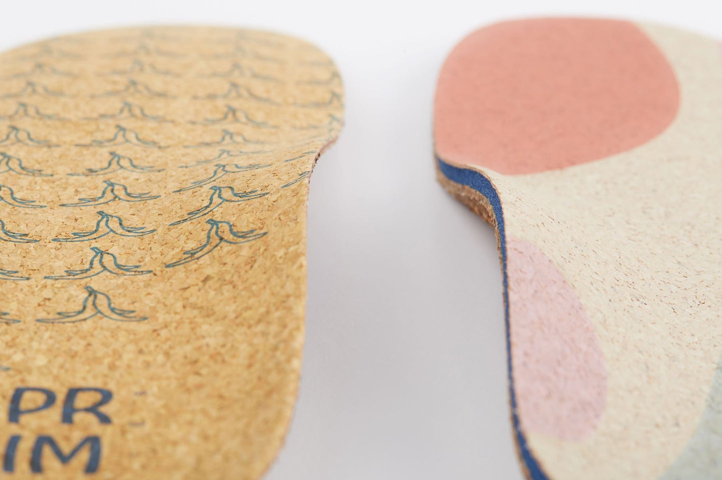 Low Arch Bananas™ Flat Cork Insoles for Low Arches